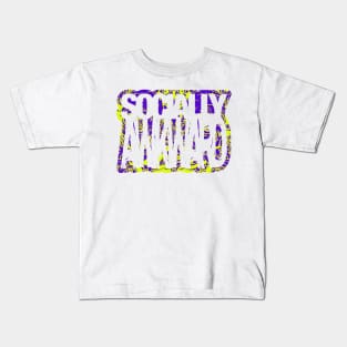 Socially Awkward outline Kids T-Shirt